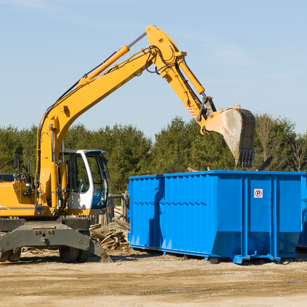 can i choose the location where the residential dumpster will be placed in Forest MI